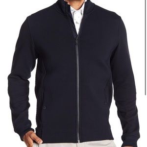 Ted Baker full zip jacket with side snap pockets.  Size 4 (large) in black.